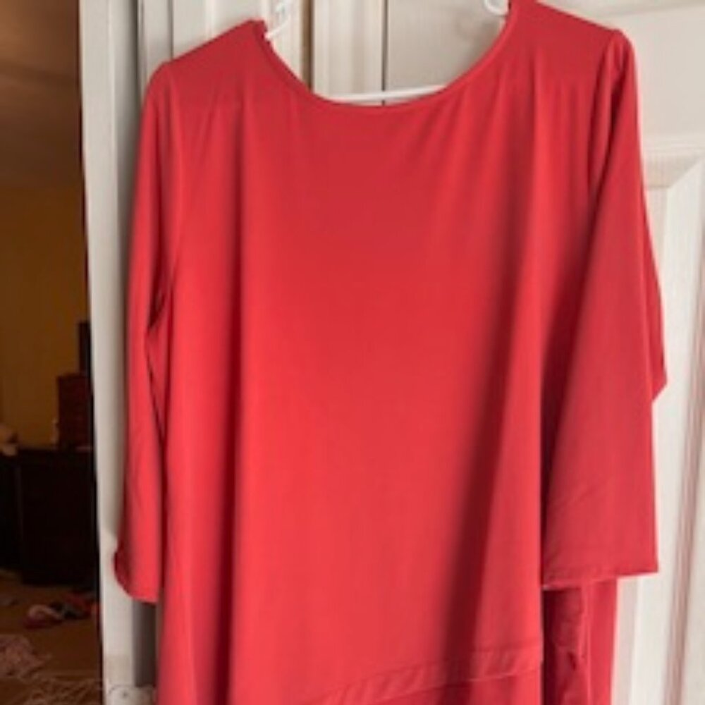Alfani Tunic in  Deep Salmon